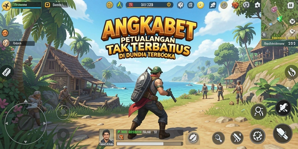Tangkapan layar gameplay ANGKABET menampilkan petualangan yang mendebarkan dalam dunia terbuka.
