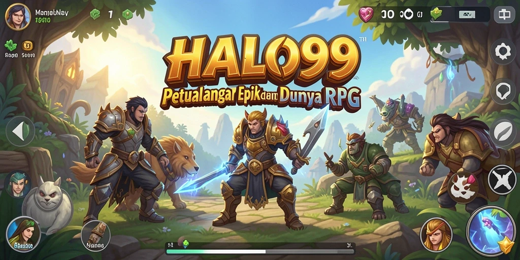 Tampilkan aksi seru dari gameplay RPG HALO99.