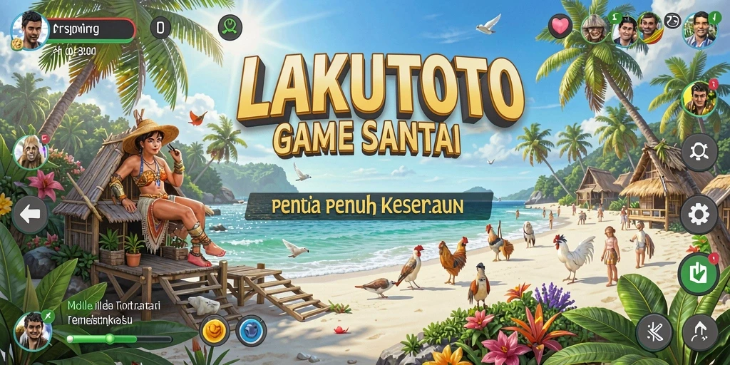 Tampilan gameplay LAKUTOTO yang ceria dan interaktif.
