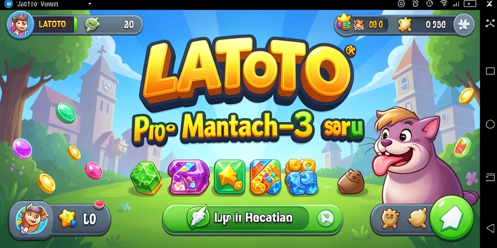Tangkapan layar menunjukkan gameplay menantang dan grafis menarik dari LATOTO.