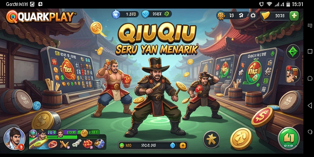 Tangkapan layar gameplay QiuQiu yang menarik dan menegangkan.