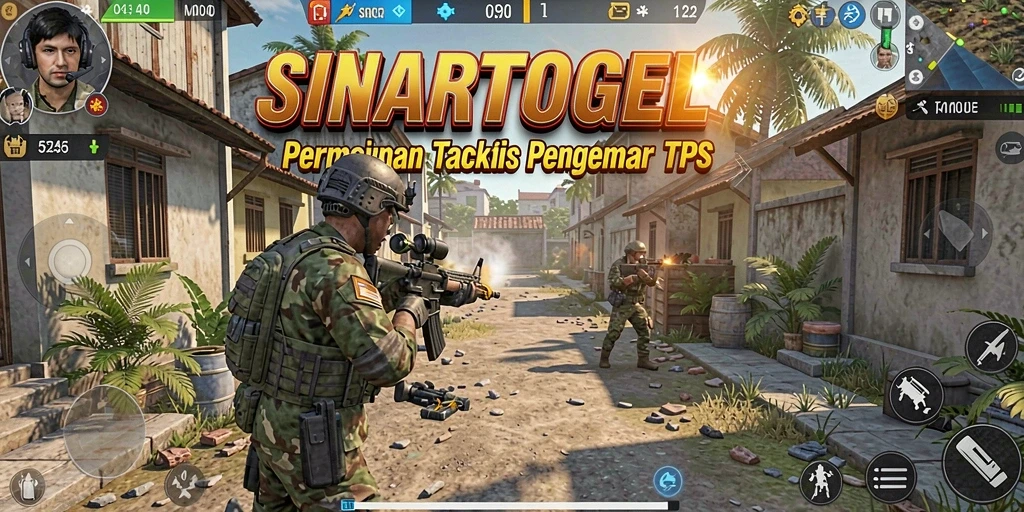 Screenshot gameplay SINARTOGEL menampilkan aksi mendebarkan dalam pertempuran TPS.