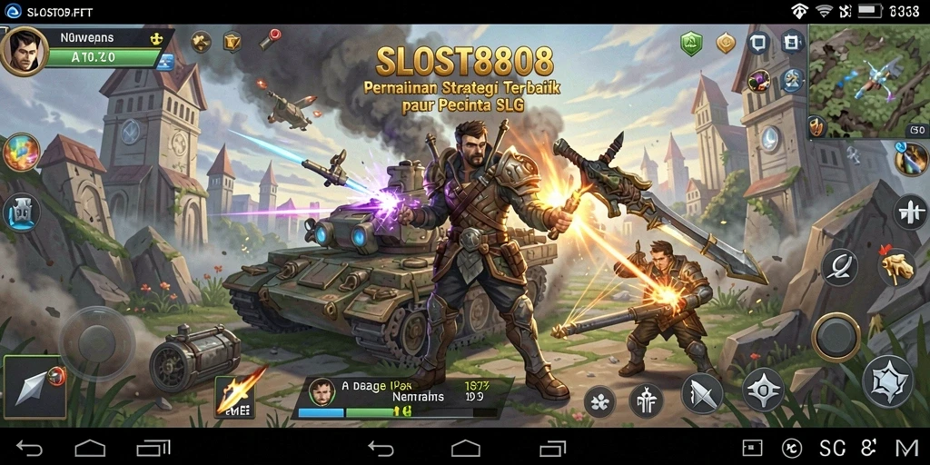Tampilan gameplay intens dari SLOST8808 yang menarik.