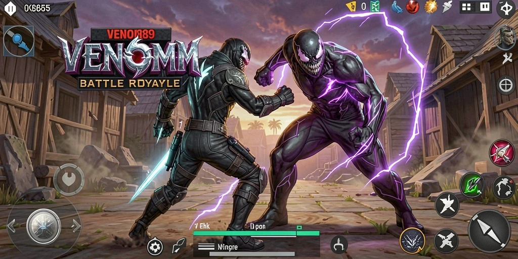 Tampilan menarik dengan aksi Battle Royale di VENOM889.