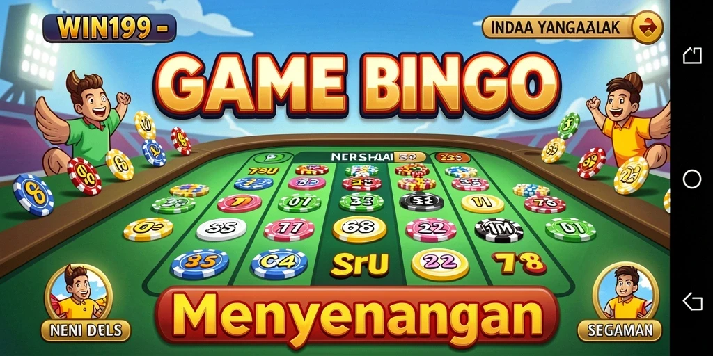 Tampilan seru gameplay Bingo di WIN199 dengan banyak pemain aktif.