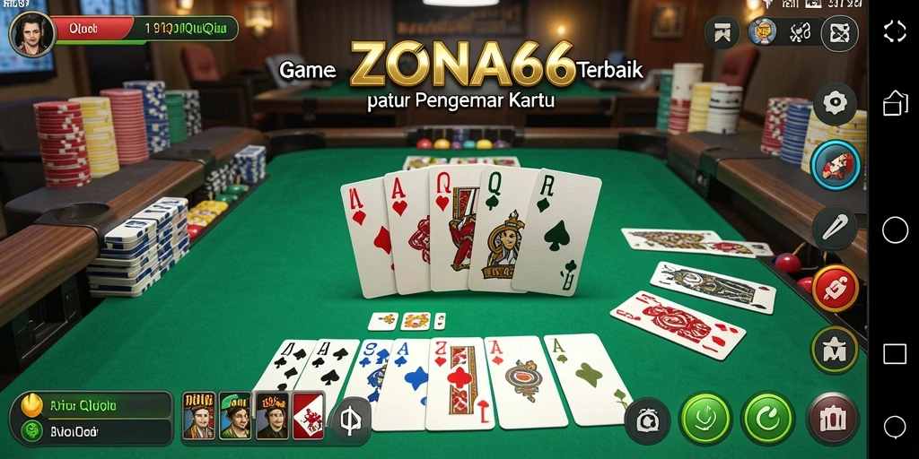 Tampilan gameplay ZONA66 yang mendebarkan dalam permainan QiuQiu.