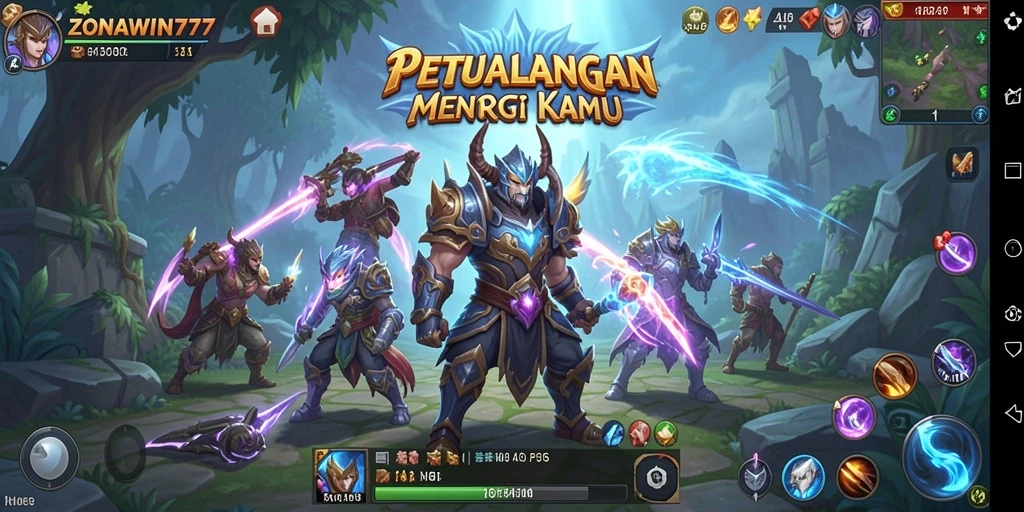 Tangkapan layar gameplay ZONAWIN777 dengan aksi seru dan grafis menawan.