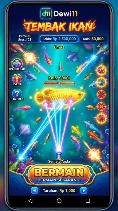 Tampilan antarmuka aplikasi dewi11 di perangkat Android.